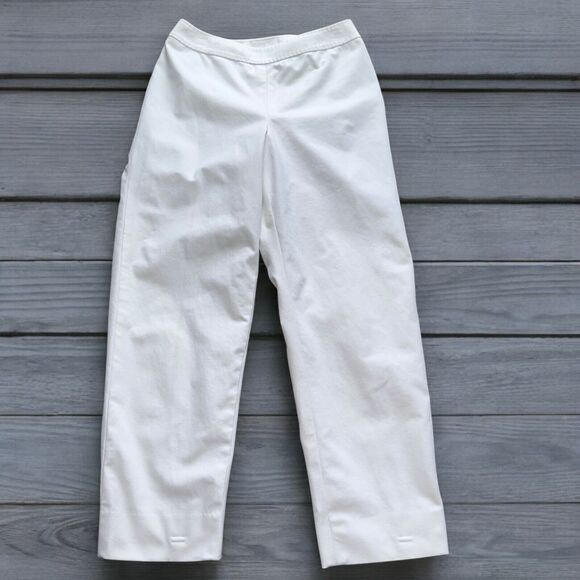 Carlisle Womens Dress Pants Size 6 White Straight Leg Lightweight #rn69161 - Picture 1 of 16